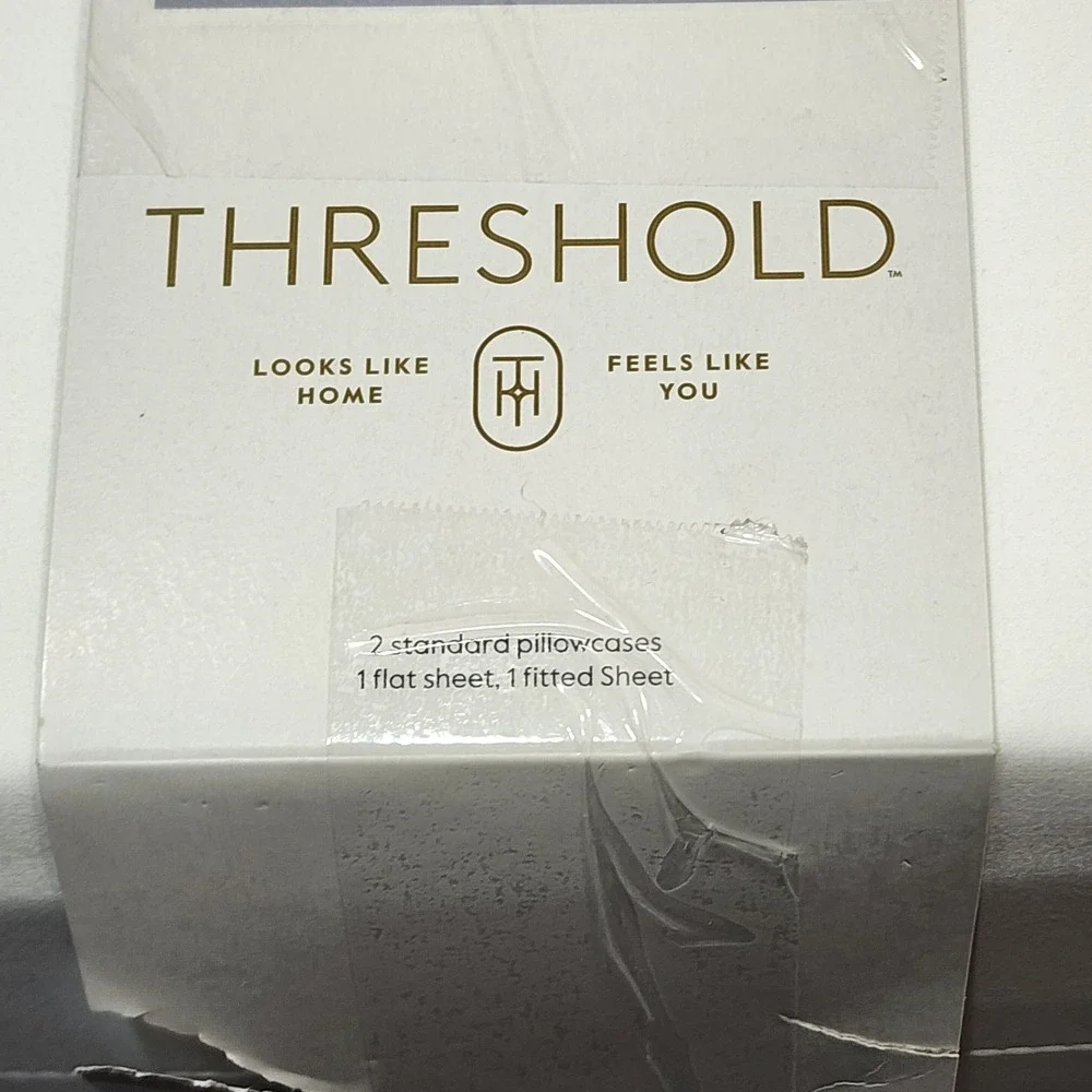 Threshold Hotel Sateen Sheet Set Full White 800 Thread Count 100% Cotton 4pc